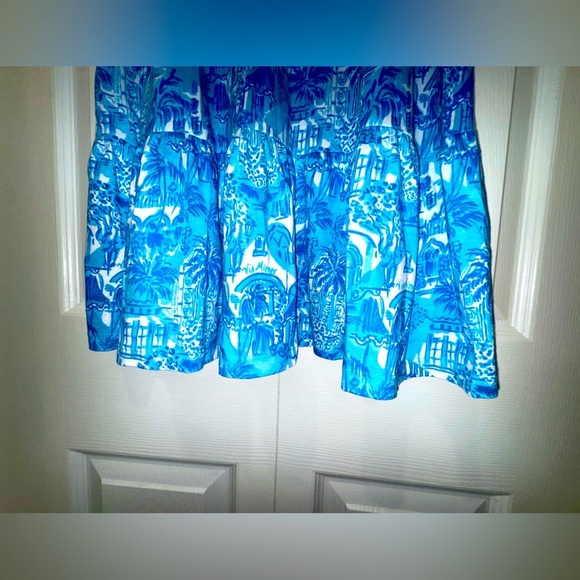 Lilly Pulitzer Lindy Dress Amalfi Blue Sunny State of Mind Size Small EUC - Picture 8 of 14